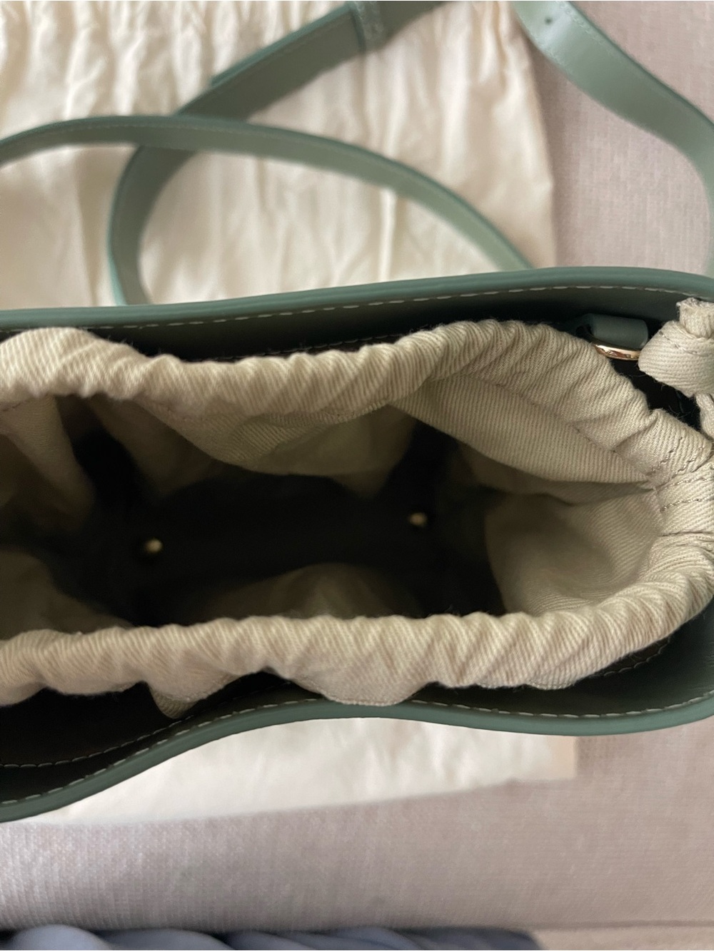 APC Virginie Small Bag in Almond Green - Picture 5 of 10